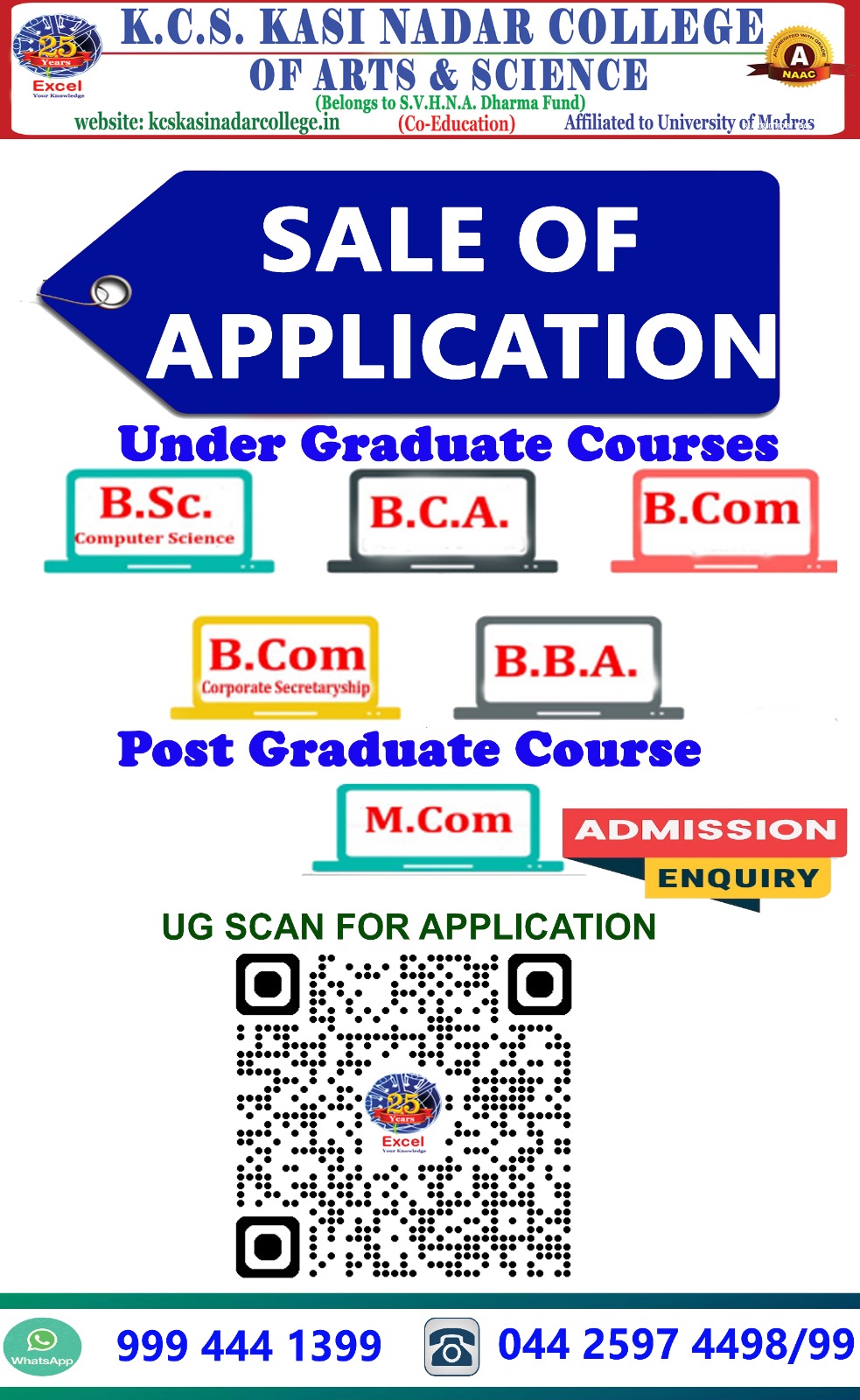 Admission Poster